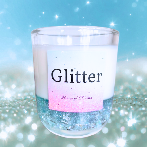 Glitter Crystal Candle