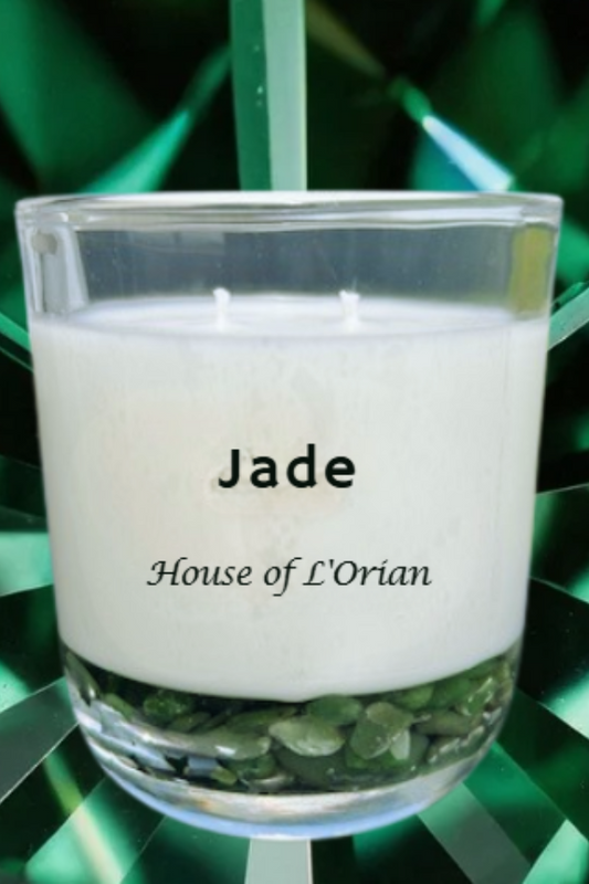 Jade Crystal Candle