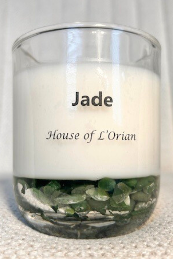 Jade Crystal Candle